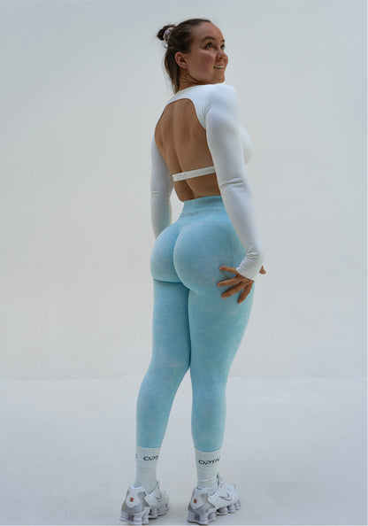 INITIUM 2.0 Scrunch Leggings - Stone Blue