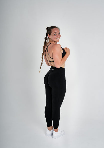 ELEMENT Scrunch Leggings - Deep Black