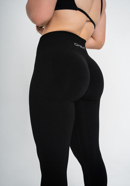 ELEMENT Scrunch Leggings - Deep Black