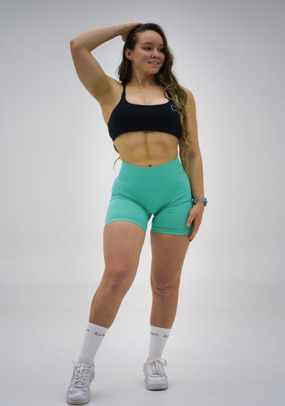 BASIC Seamless Shorts - Mint Blue