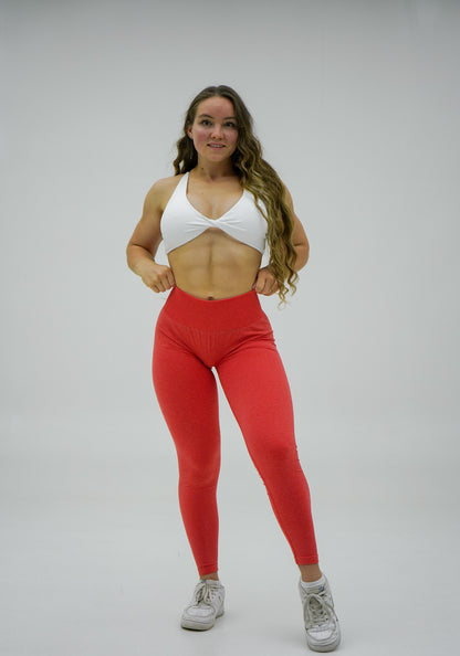 BASIC Seamless Leggings - Candy Red