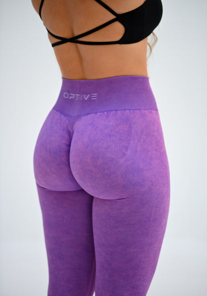 INITIUM Scrunch Leggings - Stone Lilac