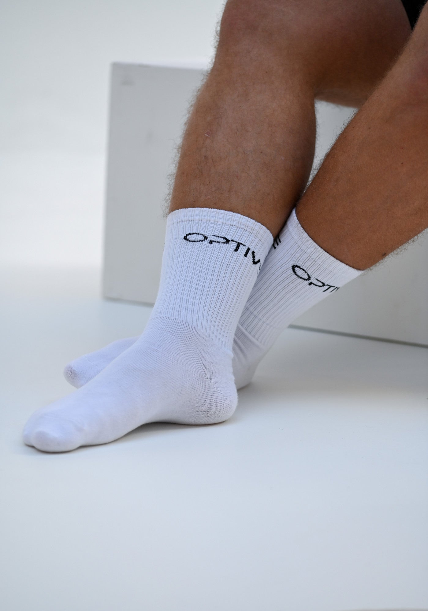 Unisex Crew Socken - White